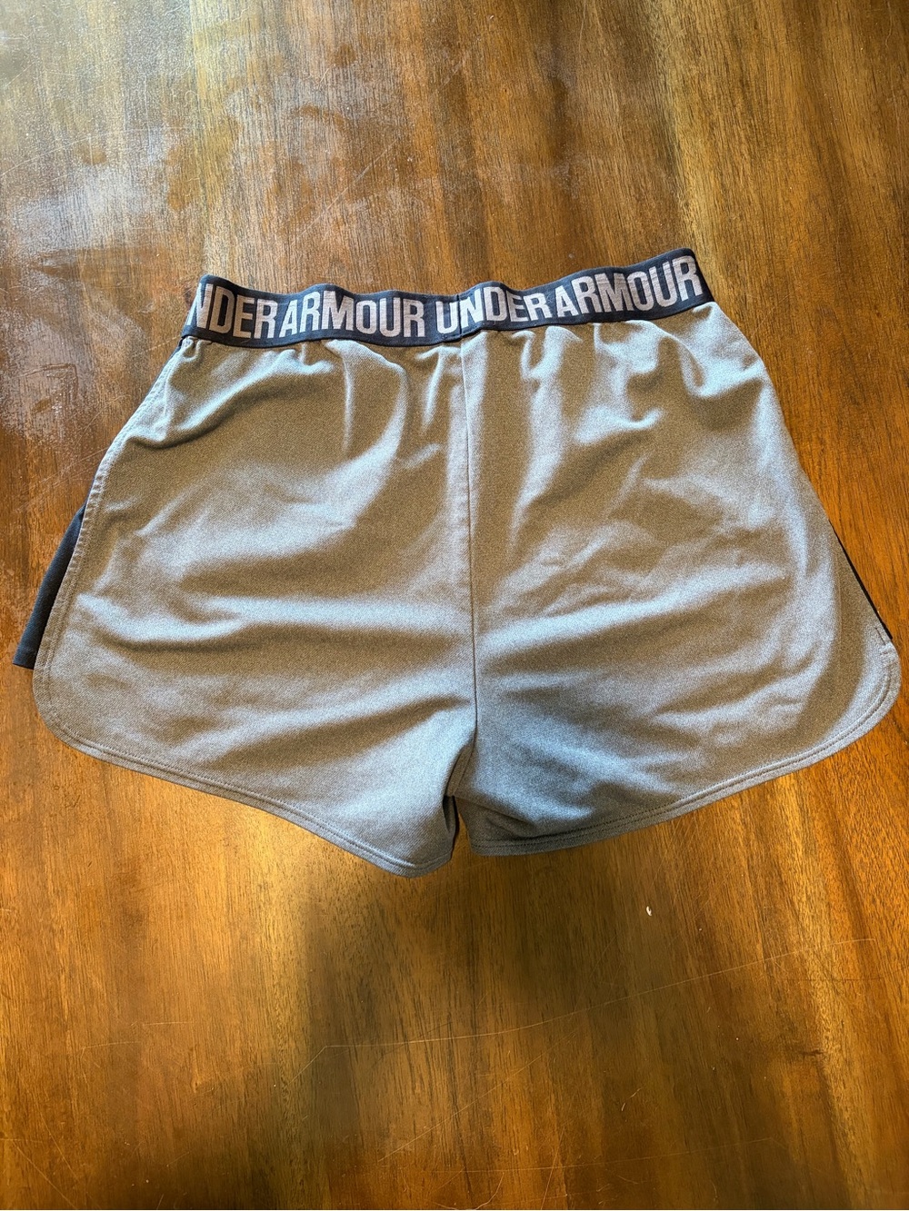 Under Armour Women's Gray Athletic Shorts - Picture 5 of 5